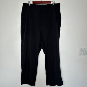 Athleta Brooklyn Heights Wide Leg Pant Size 20 Black